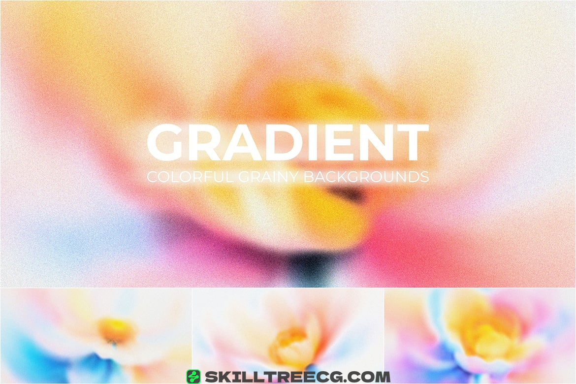 图片[2]-10 Colorful Grainy Gradient Backgrounds（092281）-技能树